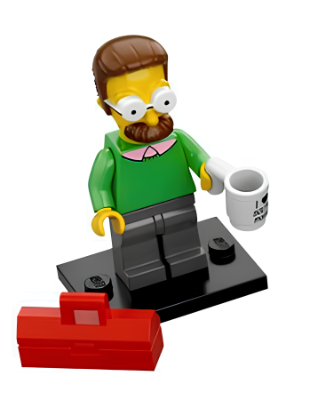 Минифигурка Lego Ned Flanders, The Simpsons, Series 1 colsim-7 U